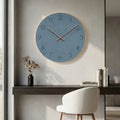 Runde Wanduhr mit lautlosem Uhrwerk – minimalistisches Design