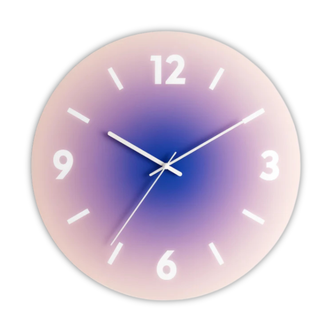 Wall Clock Made of Glass with Acrylic Dial – Modern and Silent