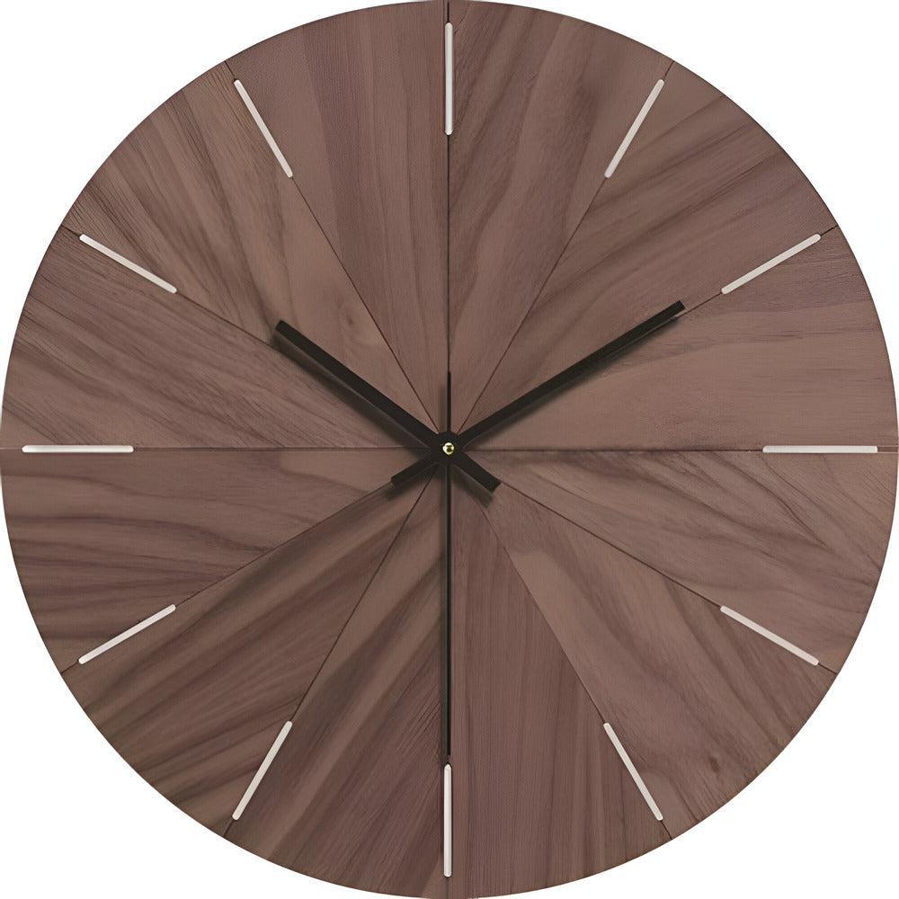 Moderne Wanduhr aus Holz – lautloses Quarzwerk minimalistisch