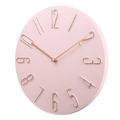 Moderne Wanduhr mit lautlosem Quarzwerk – runde Tischuhr 30 cm