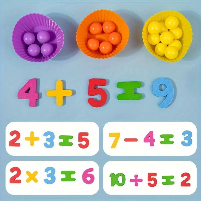 Holz-Zählperlen Montessori Mathe-Lernset product image 2