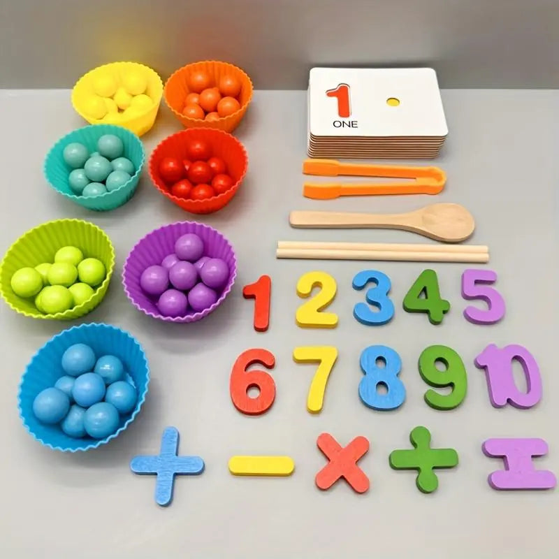 Holz-Zählperlen Montessori Mathe-Lernset product image 3