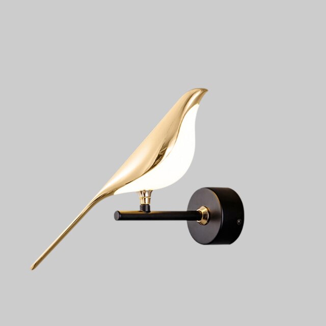Vogel Wandlampe LED – moderne Wandleuchte mit magnetischer Befestigung