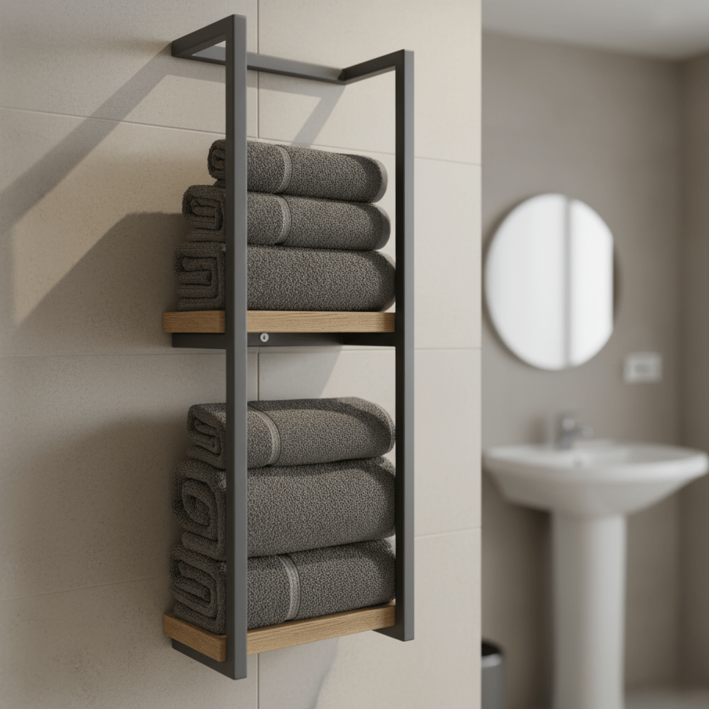Handtuchhalter aus Edelstahl – Wandmontage für das Badezimmer