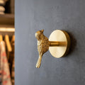Messing-Wandhaken mit Tierkopf – dekorativer Kleiderhaken mit Gold-Finish