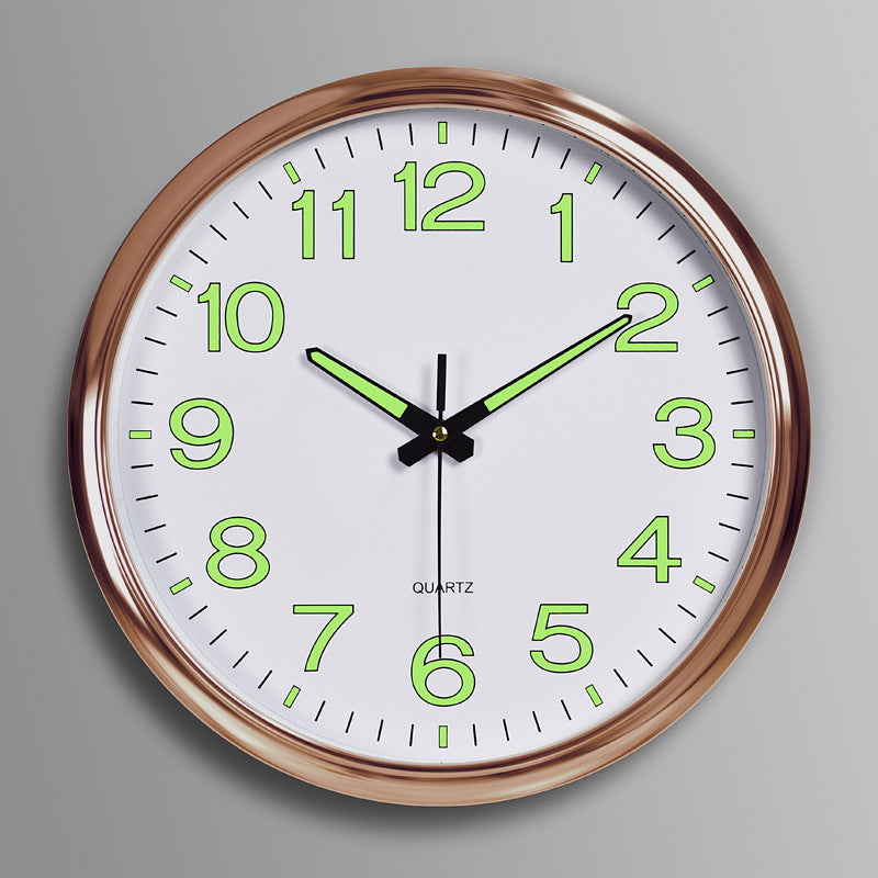 LED wall clock with lighting - modern clock for the living room