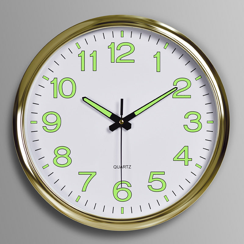 LED wall clock with lighting - modern clock for the living room