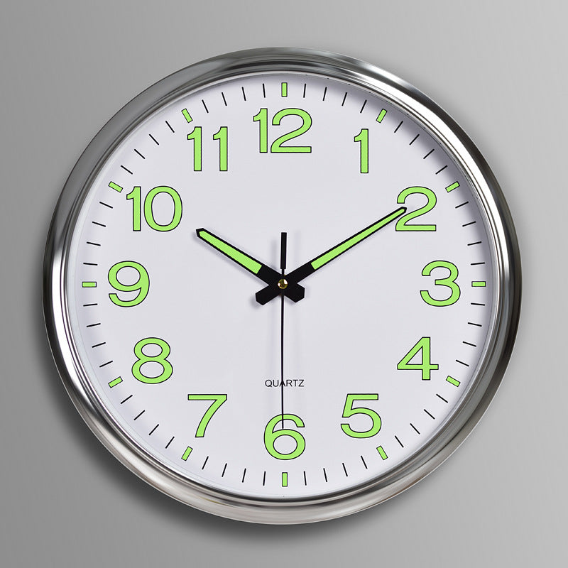LED wall clock with lighting - modern clock for the living room