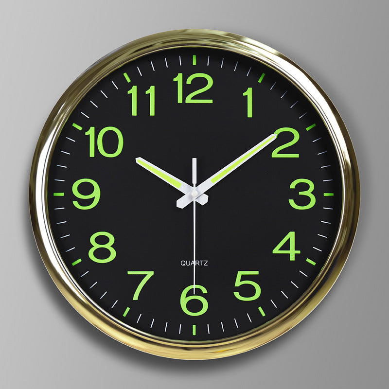 LED wall clock with lighting - modern clock for the living room