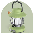 Rechargeable retro camping lamp - outdoor night light for tent