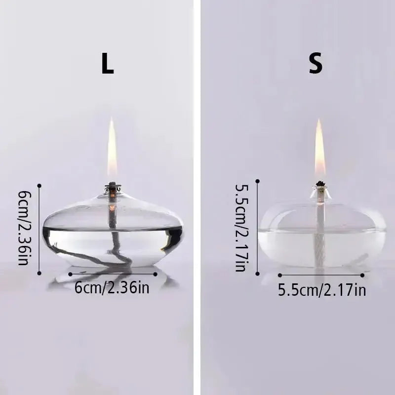 Transparente Glas-Öllampe als Kerzenständer product image 7
