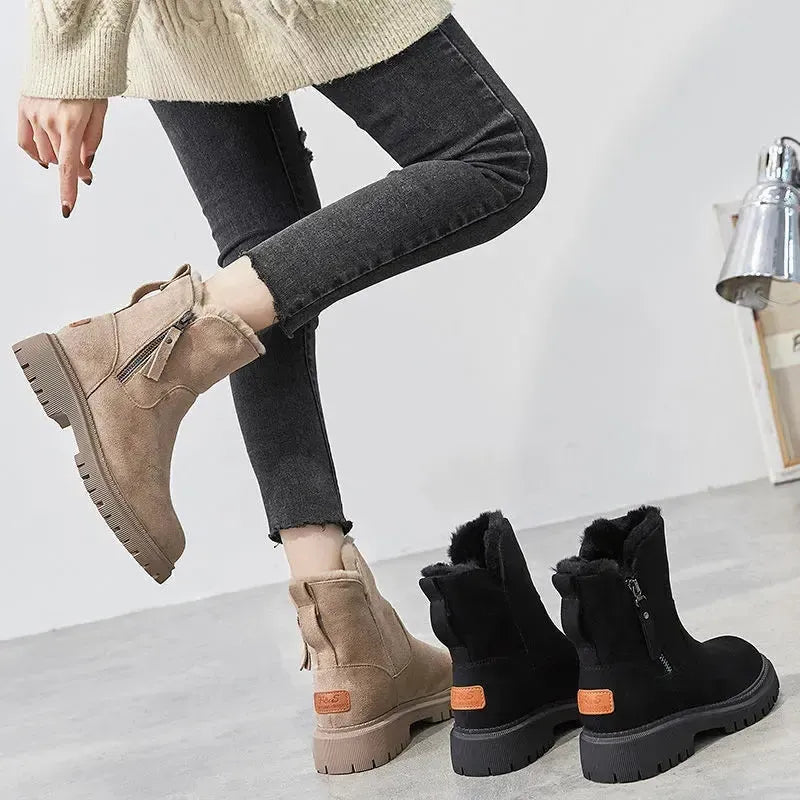 Orthopädische Winterstiefel mit Fußgewölbestütze für Damen