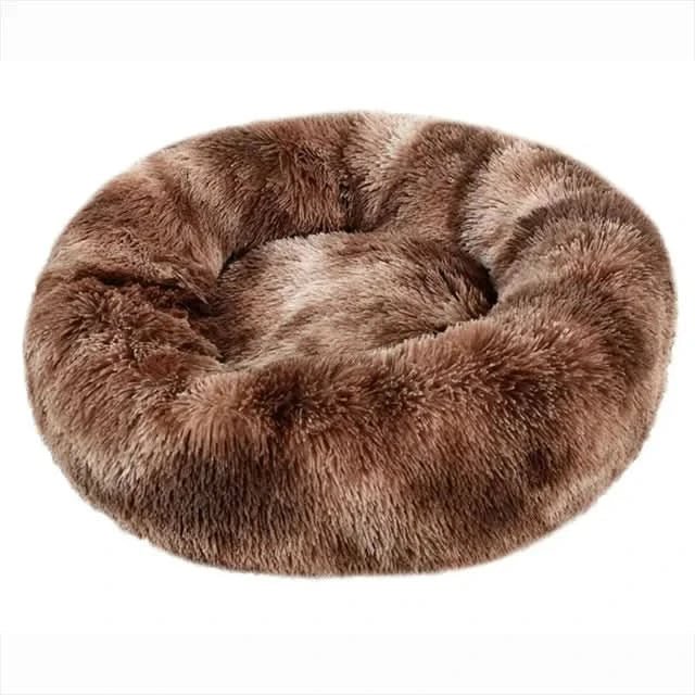 Soft dog bed with raised edge for restful sleep
