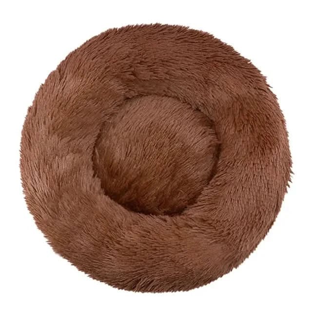 Soft dog bed with raised edge for restful sleep
