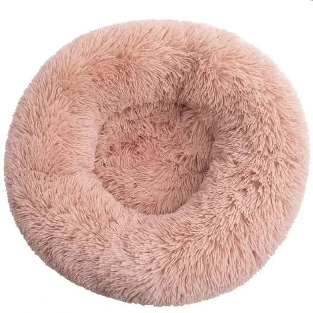 Soft dog bed with raised edge for restful sleep