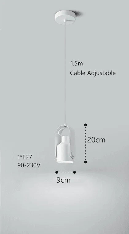 Pendant light with a wood look - Scandinavian spotlight for targeted lighting
