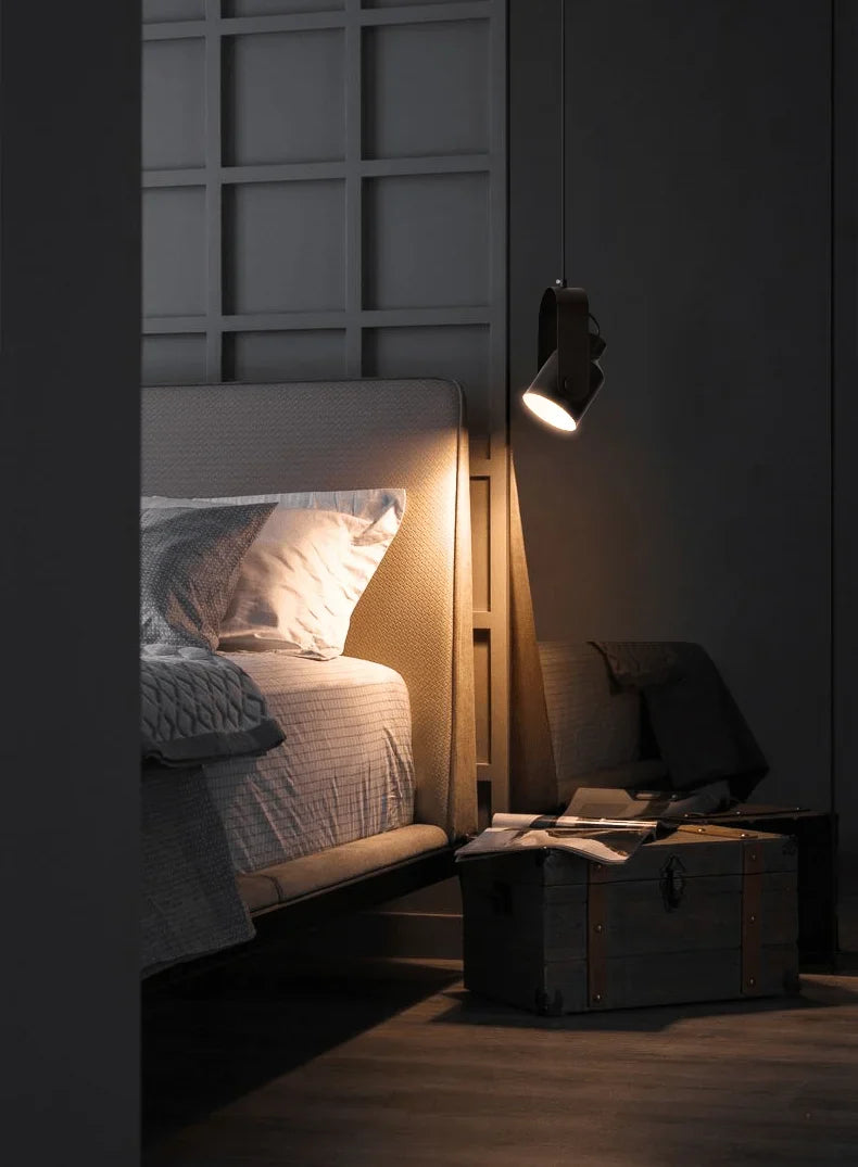 Pendant light with a wood look - Scandinavian spotlight for targeted lighting