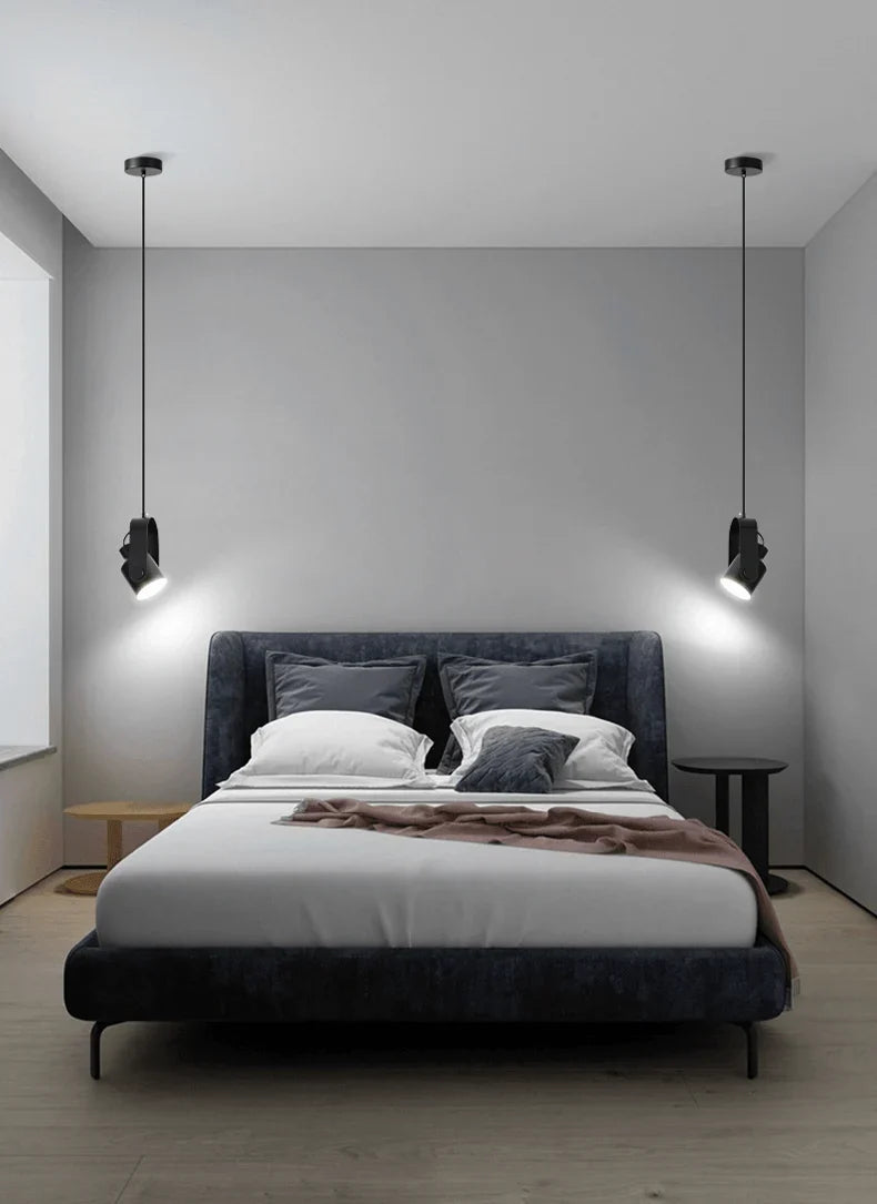 Pendant light with a wood look - Scandinavian spotlight for targeted lighting