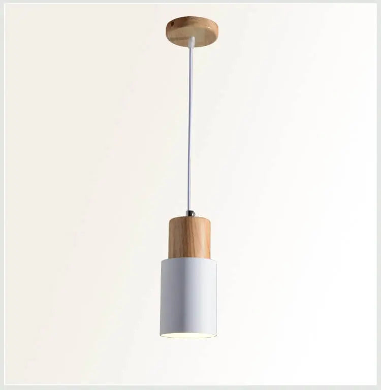 Pendelleuchte aus Metall und Holz product image 16
