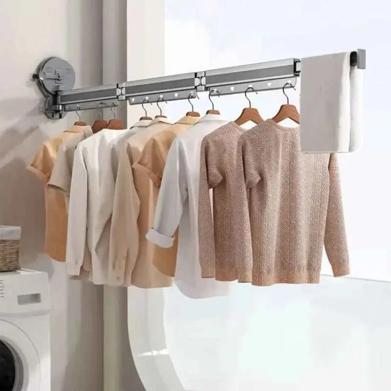 Wand-Wäschetrockner ohne Bohren – Perfekt für Mietwohnungen & kleine Räume product image 7