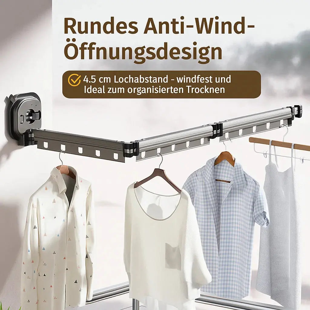 Wand-Wäschetrockner ohne Bohren – Perfekt für Mietwohnungen & kleine Räume product image 2