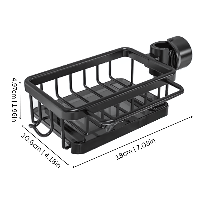 Sink Drain Rack – No Drilling Required, Made of Aluminum