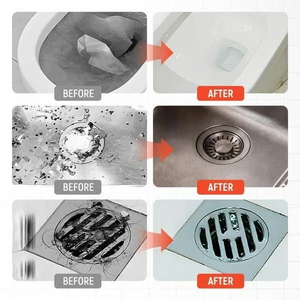 High-pressure drain cleaner - quickly remove clogs without chemicals