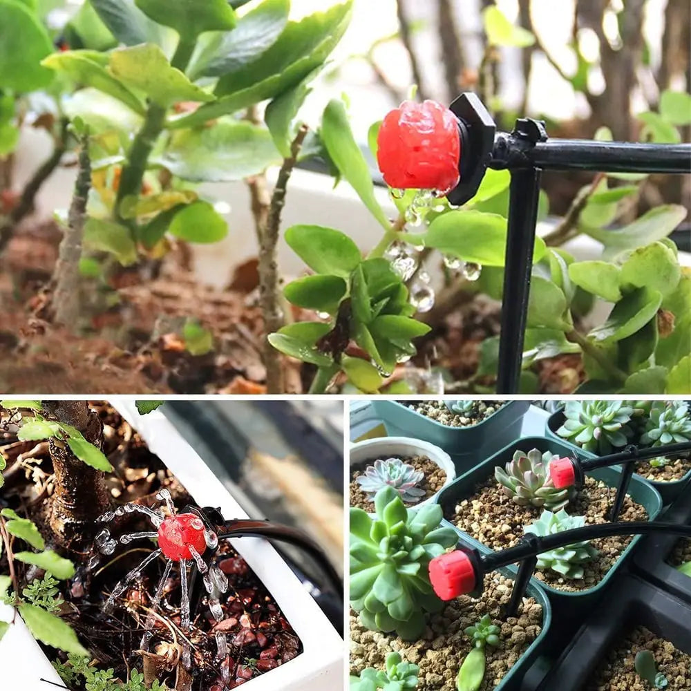 Tropfbewässerung Düsen 360° drehbar – 50 Stück für Garten