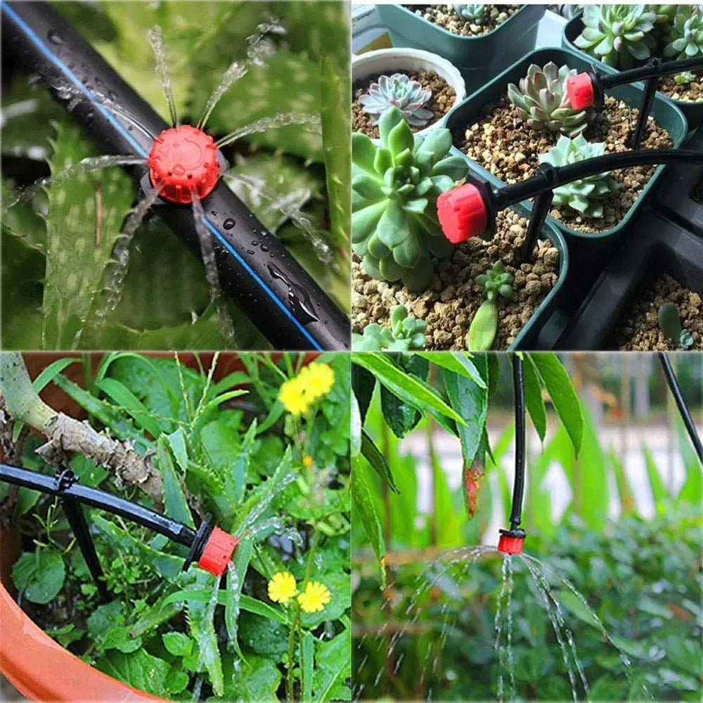 Tropfbewässerung Düsen 360° drehbar – 50 Stück für Garten