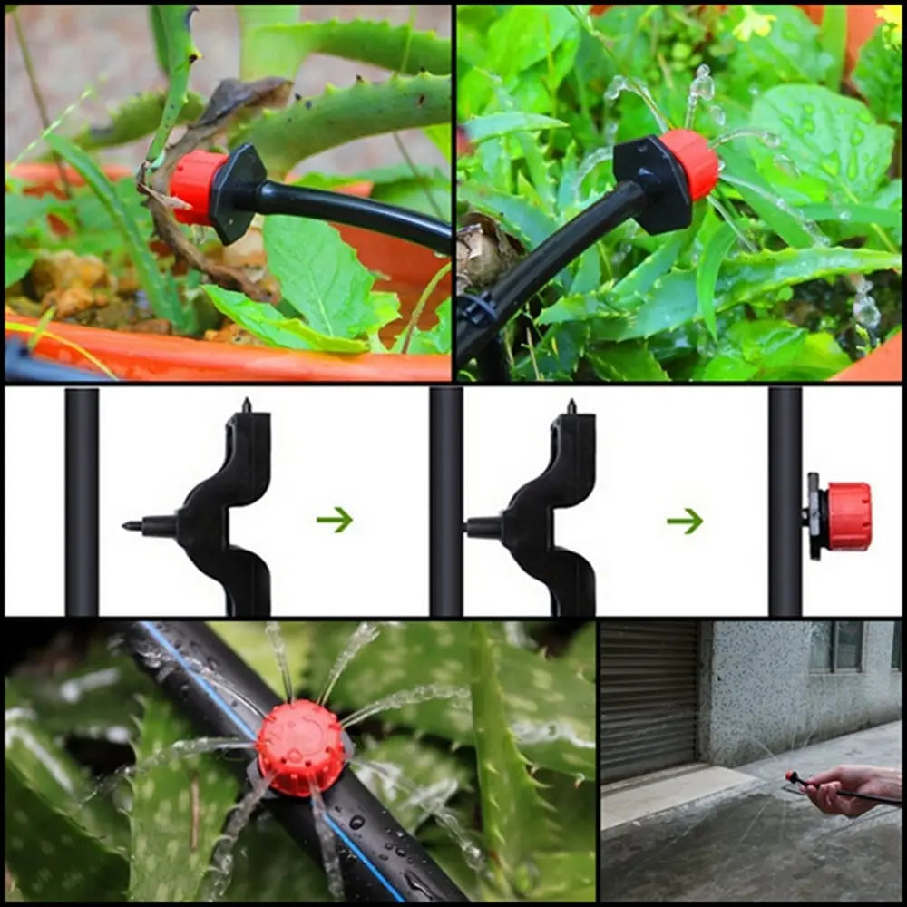 360° rotating drip irrigation nozzles - 50 pieces for the garden