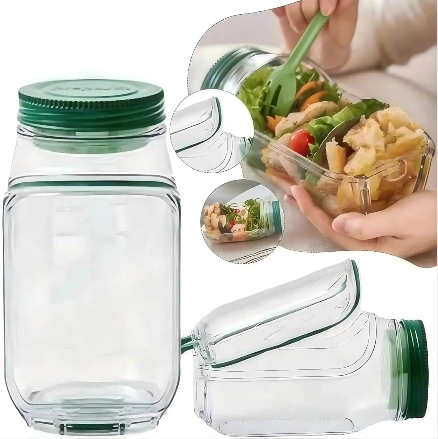Premium Salatbox mit Leckdichtem Deckel - BPA-frei product image 1