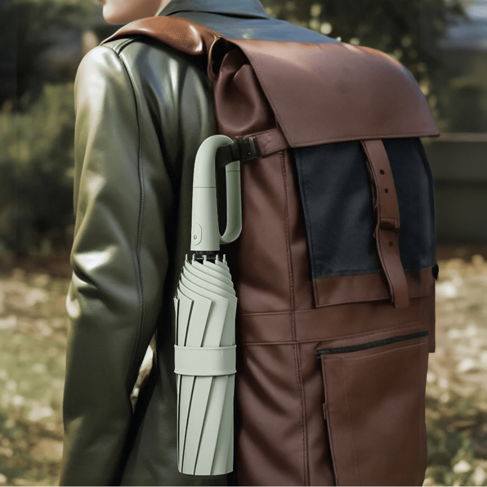 Automatic storm umbrella - compact, wind-resistant, and water-repellent