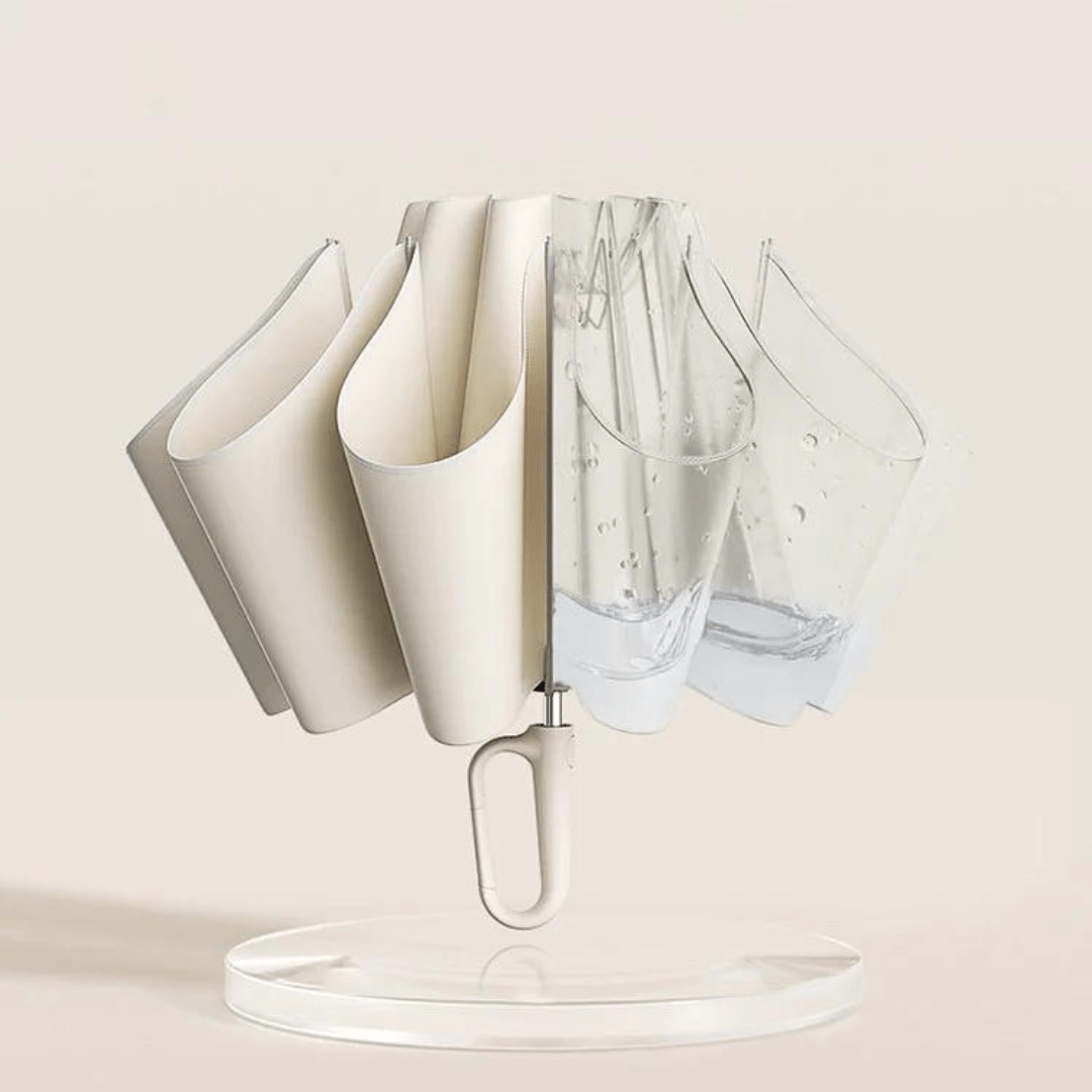 Automatic storm umbrella - compact, wind-resistant, and water-repellent
