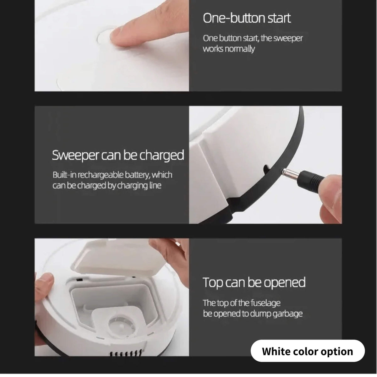 Saugroboter für Hartböden und Teppiche – schlankes Design