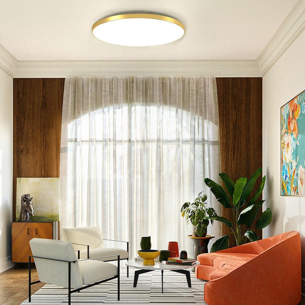 Runde LED Deckenleuchte flach – modern für Wohn- und Schlafzimmer