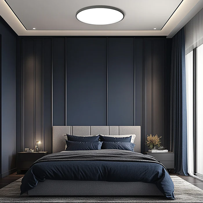 Runde LED Deckenleuchte flach – modern für Wohn- und Schlafzimmer