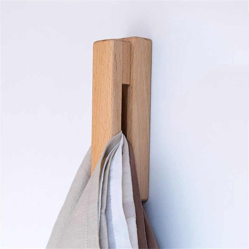 Wooden Towel Rail Without Drilling – Minimalist for Bathroom and Kitchen