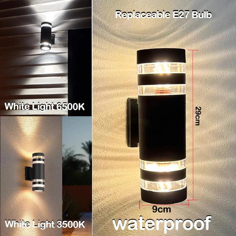 LED Außenwandleuchte mit Up & Down Effekt – IP65 wasserdicht