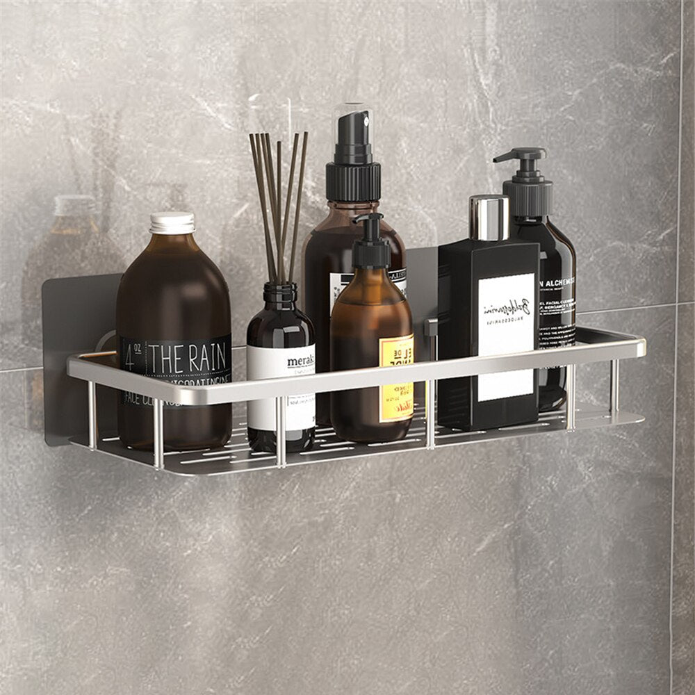 Bathroom Shelf Without Drilling – Suction Cups for Wall and Shower