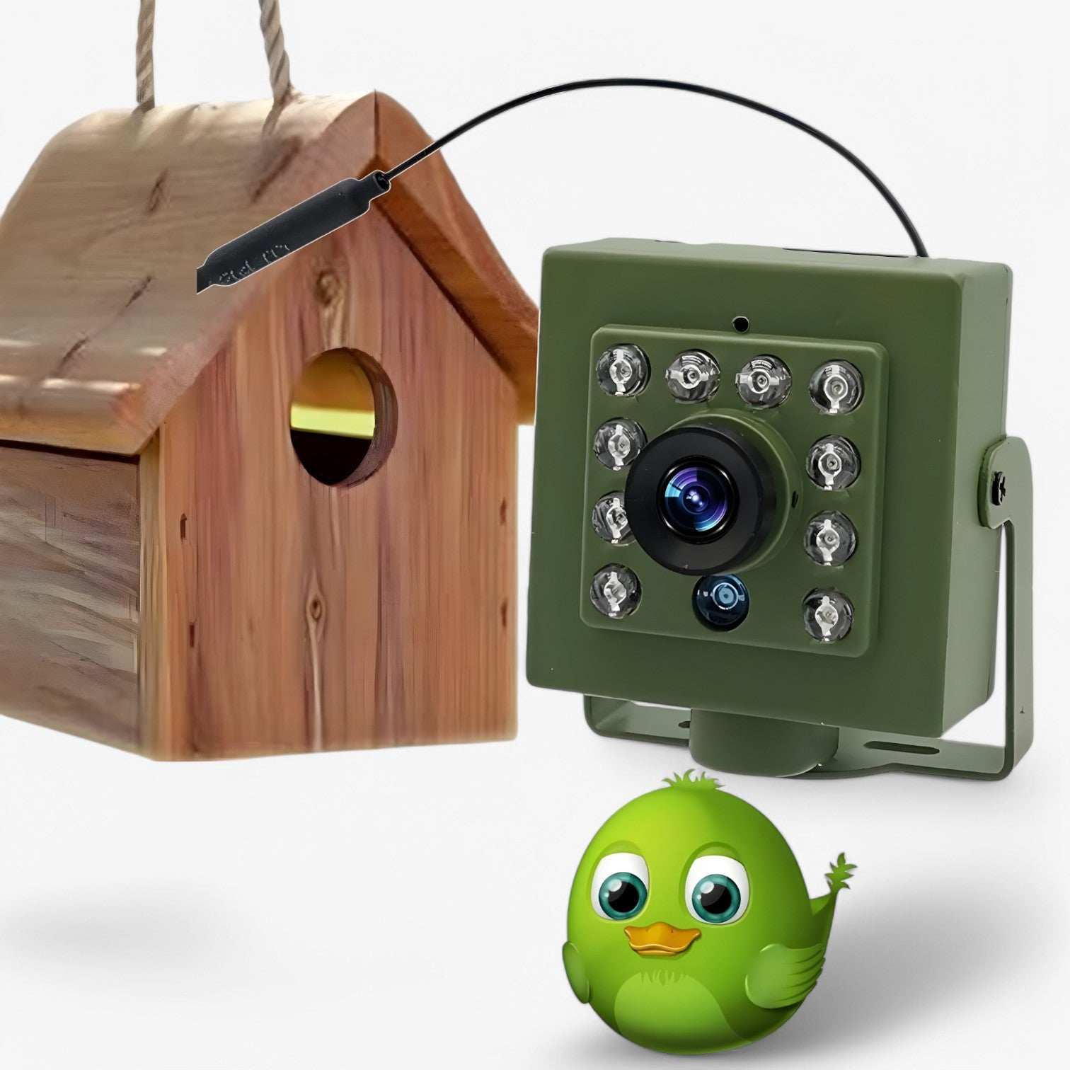 Vogelnest-Kamera HD – Live-Ansicht bei Tag und Nacht product image 1