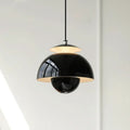 Retro ceiling light made of polished metal in the Art Deco style
