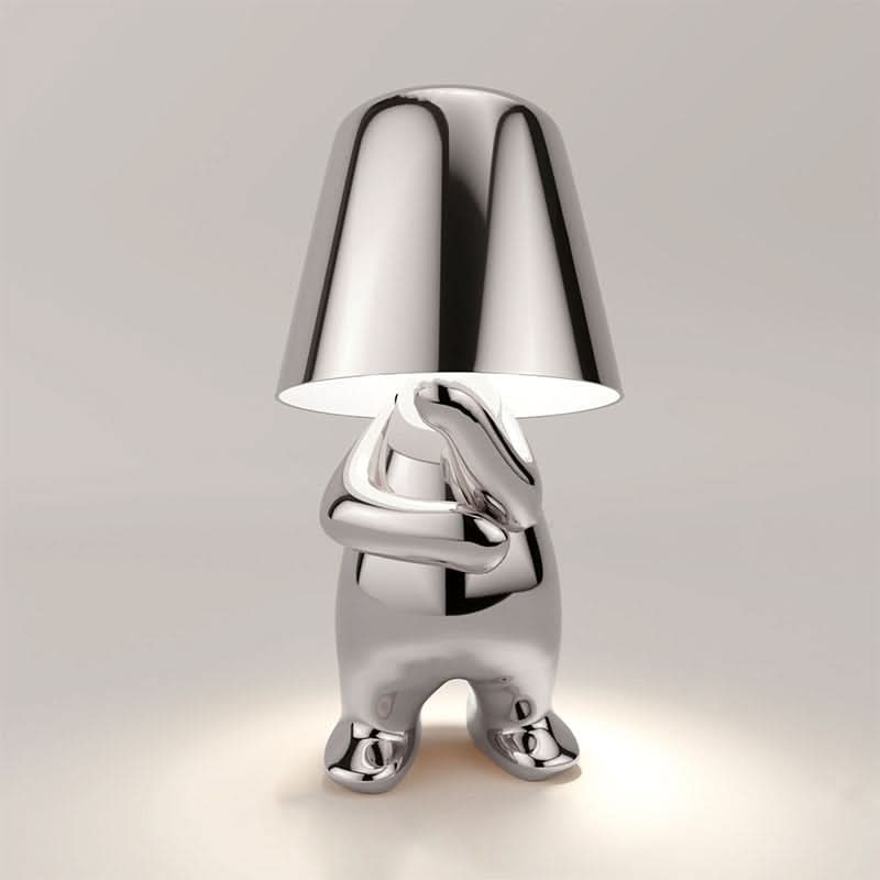 Dimmbare LED Tischleuchte aus Metall und Acryl – modernes Design