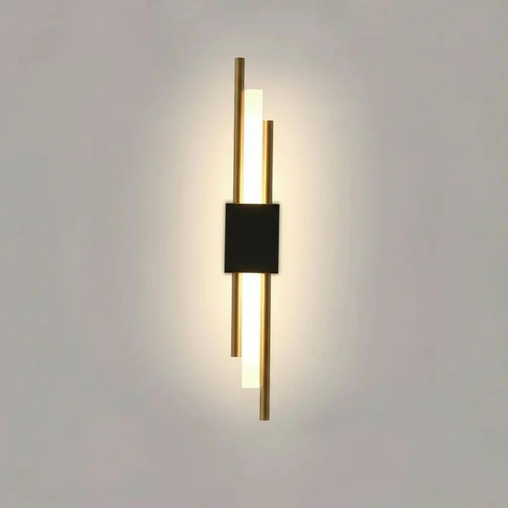 LED Wandleuchte Metall Acryl mit 3 Lichtfarben einstellbar