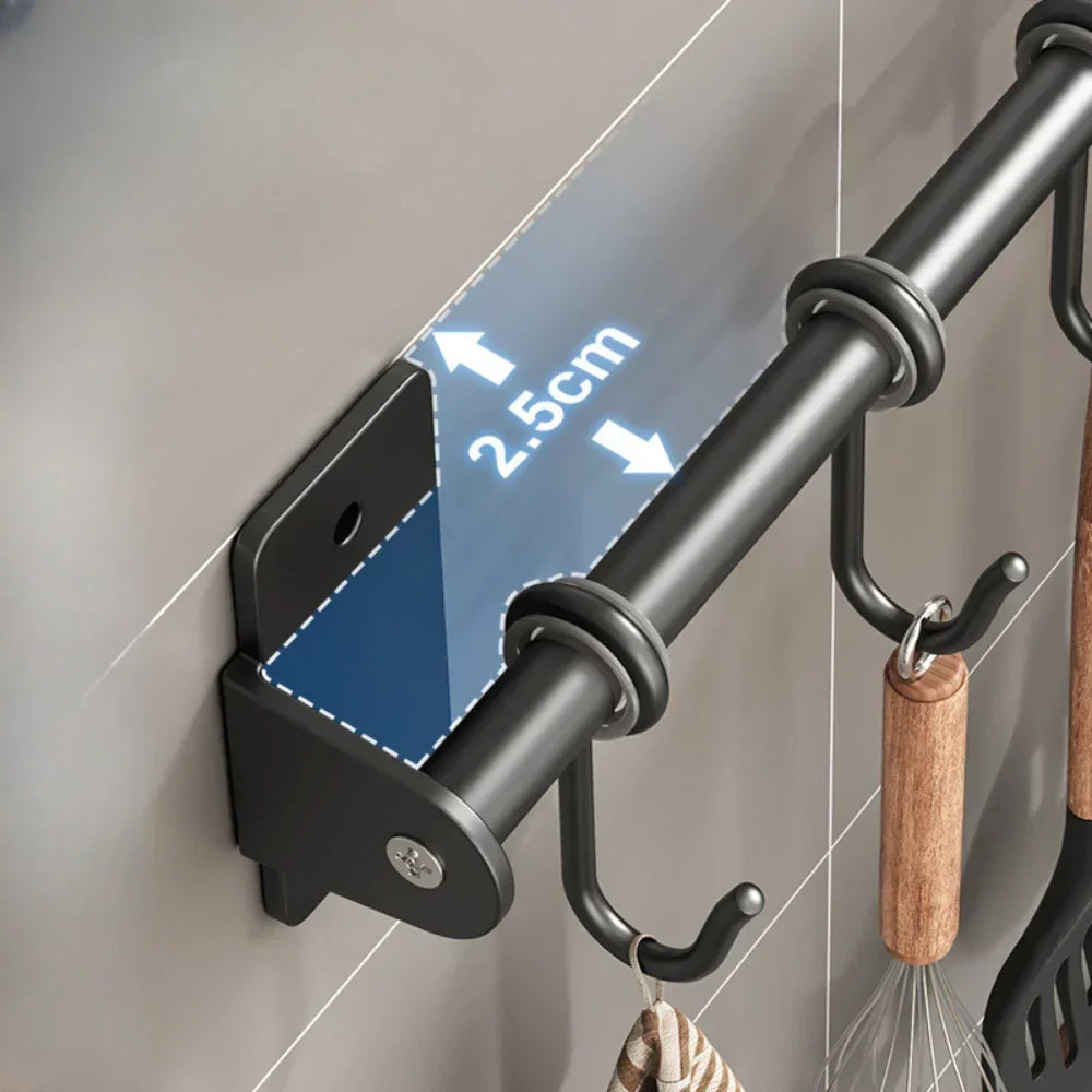 Wandhakenregal aus Stahl für die Küche – platzsparend und robust