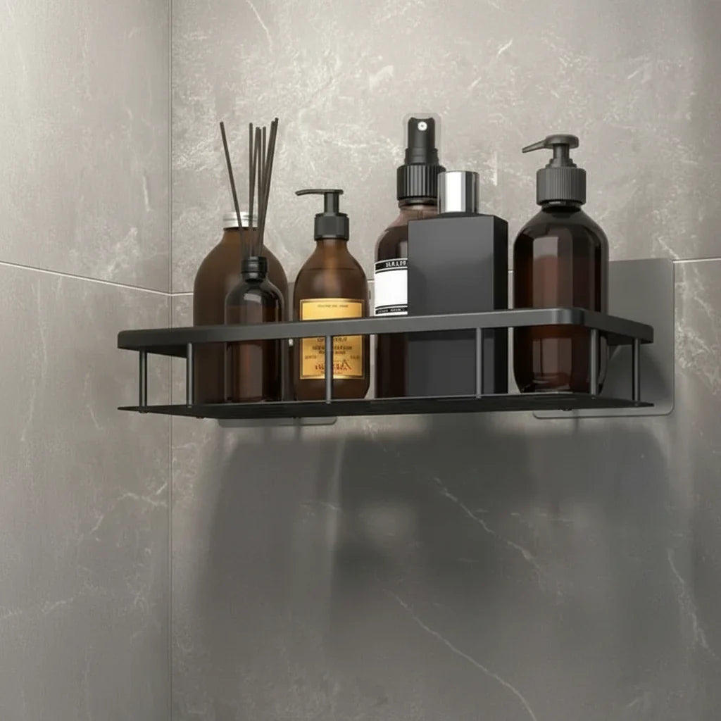 Self-Adhesive Shower Shelf Without Drilling – Corner Shelf for Bathroom