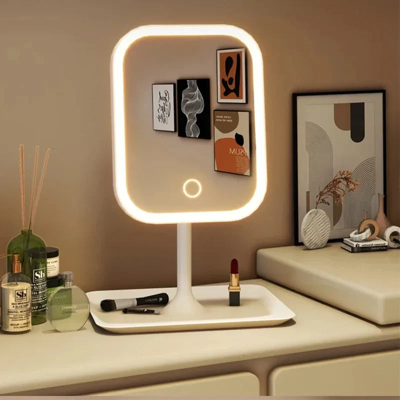 LED Makeup Mirror with 3 Light Colors and Touch Control