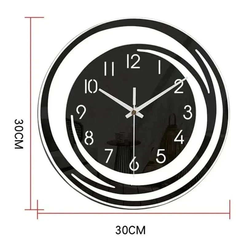 Moderne Wanduhr mit minimalistischem Design und lautlosem Uhrwerk