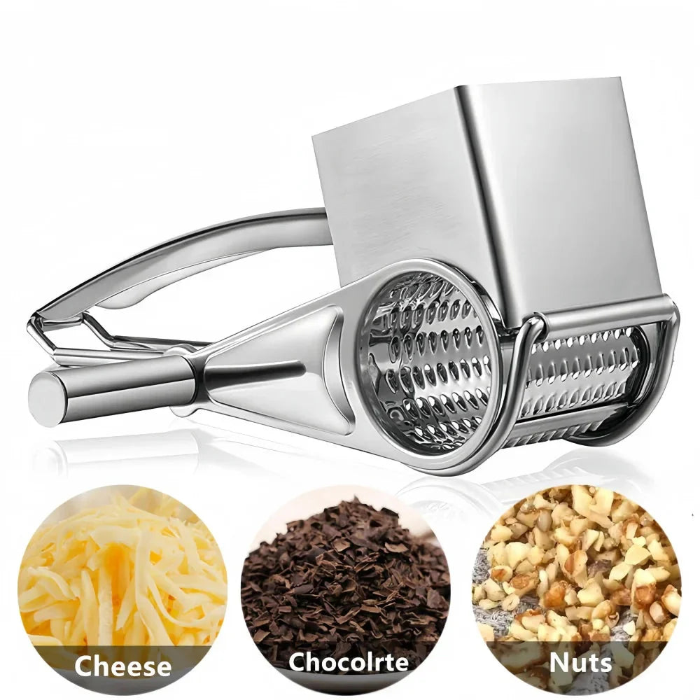 Rotationsreibe für Käse – Edelstahl mit Handkurbel product image 6