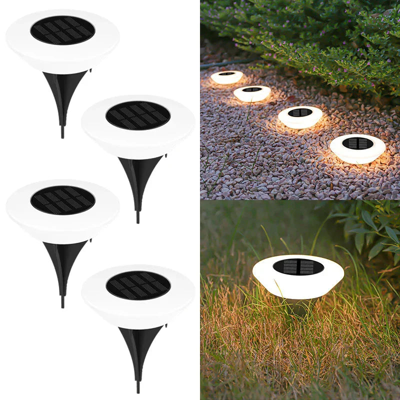 Solar-Bodenleuchten 4er-Set – 14 LEDs und 360°-Lichtring product image 10