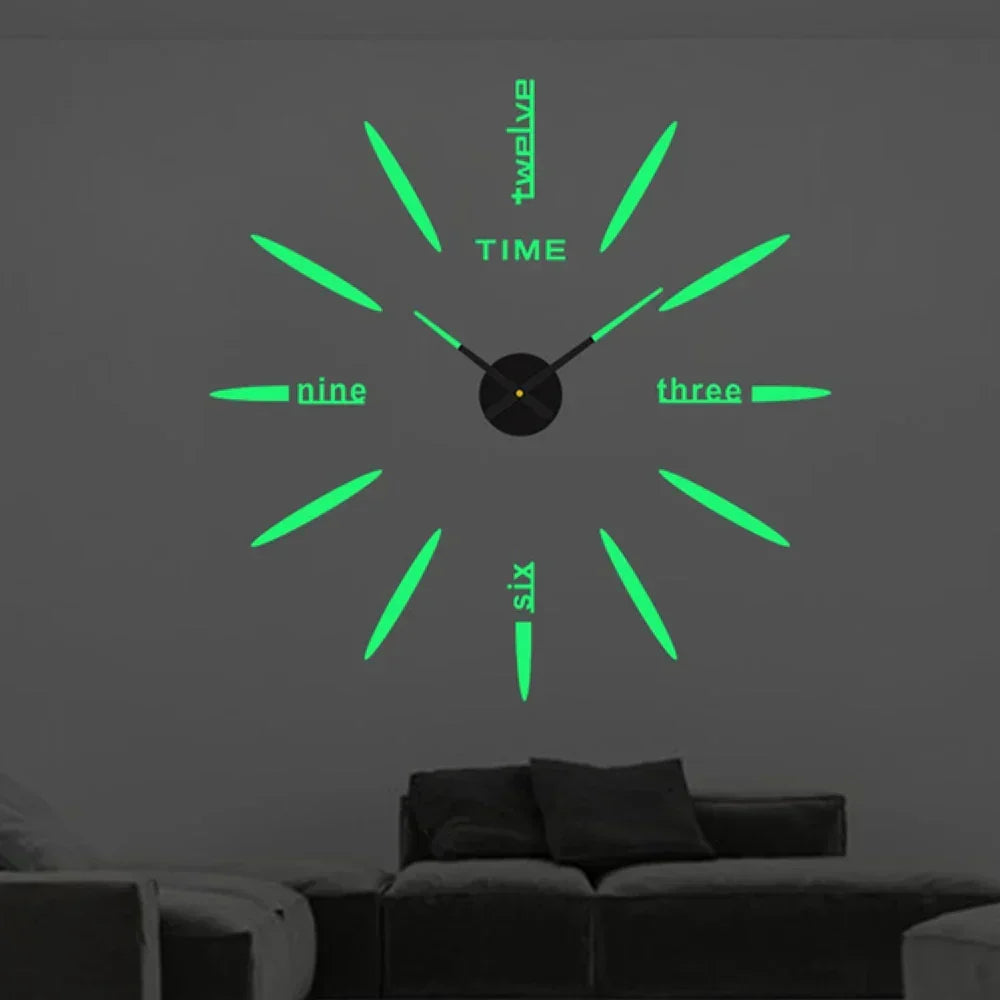 Self-Adhesive 3D Acrylic Wall Clock – Modern and Customisable